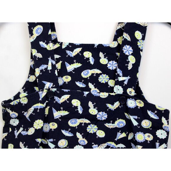 2003 Gymboree Vacation Time Umbrella Dress sz 9 A-line Navy Blue Spring Showers - Picture 5 of 6